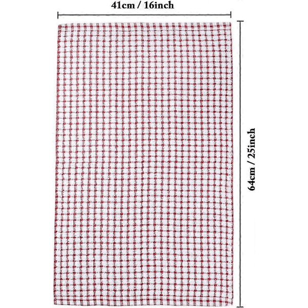 Disktrasor för köket, 40 x 63 cm bomulls kökshanddukar och disktrasor, 6-pack disktrasor