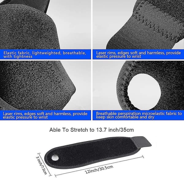 Handledsstöd, (2-pack) Justerbart handledsskydd med kardborredesign