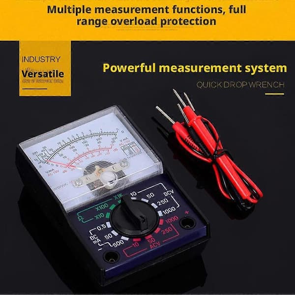 Analog multimeter för studentundervisning, underhåll, digital amperemeter, liten bärbar Wei Zheng 110a voltmeter
