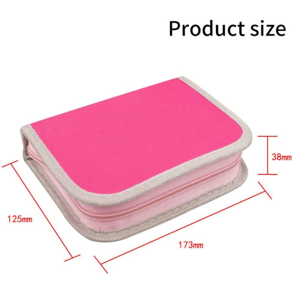 Rosa verktøysett for kvinner i 23 deler for gjør-det-selv med oppbevaringsboks i rosa nylon