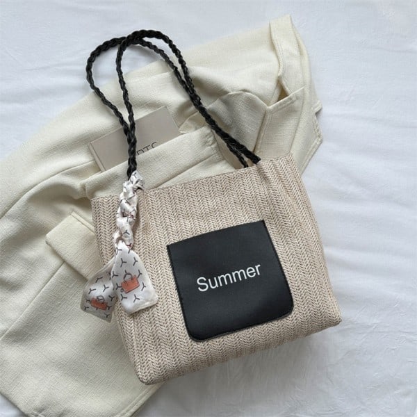 Tote Taske Strandtaske SORT Sort