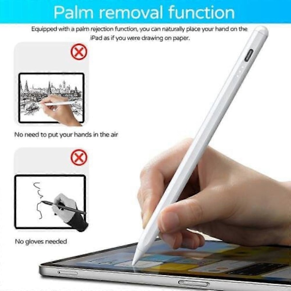 Stylus Pen til iPad 10/9/8/6/7 Gen Bluetooth Apple Pencil til iPad Pro 11/12.9