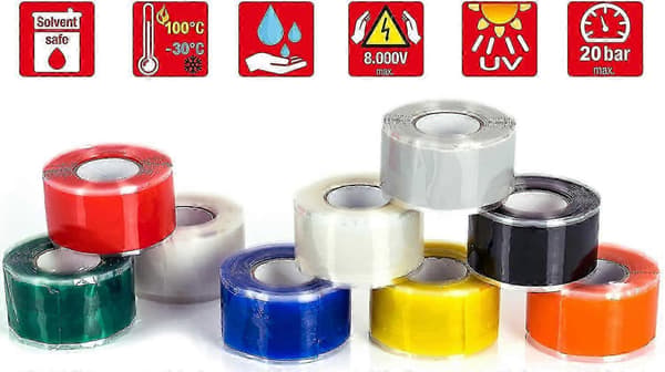 2025 Seneste Model 2x 3m selvvulkaniserende silikonetape (selvklæbende)