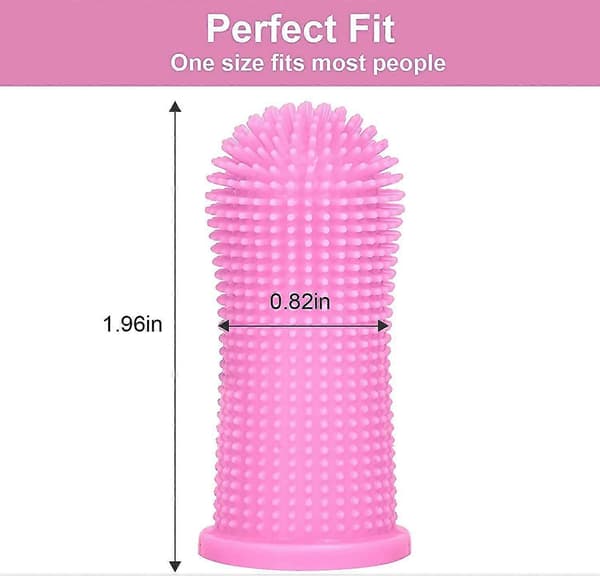 Hund Fingertandborste Tandrengöring Kit Set, 4-pack