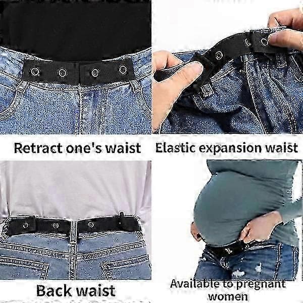 Usynligt elastisk bælte 2 stk sort