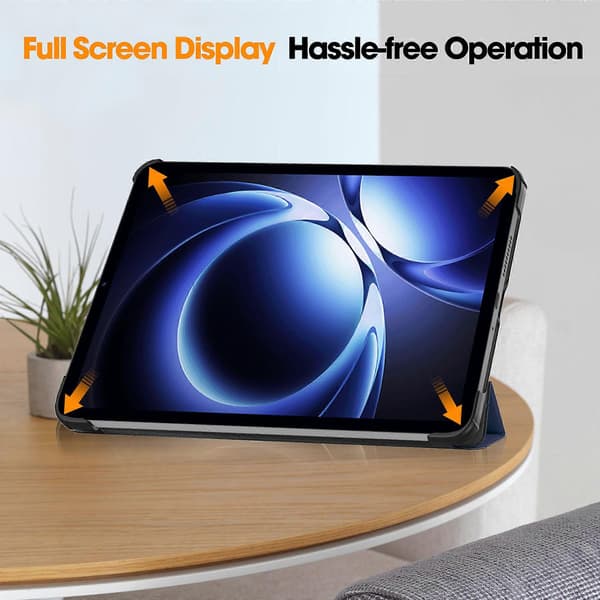 Til Xiaomi Redmi K Pad Case Anti-Drop Læder Stand Tablet Cover Blå