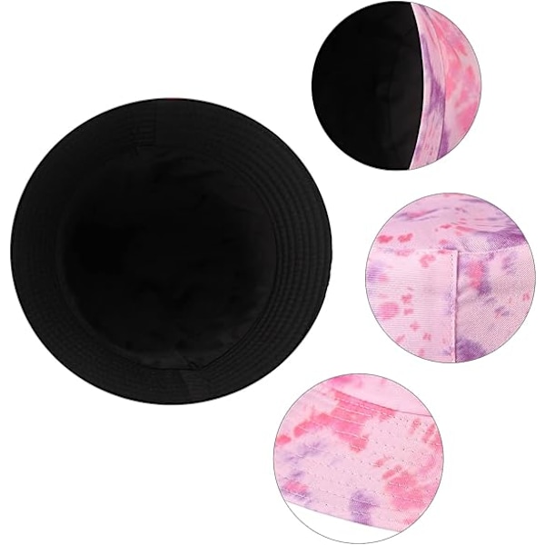 Sommar bucket hat Bomull dubbelsidig batik bucket hat