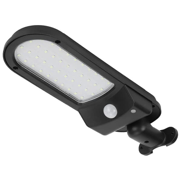 LED Solar Lampe Udendørs Have Bevægelsessensor Lys IP65 Vandtæt Sort
