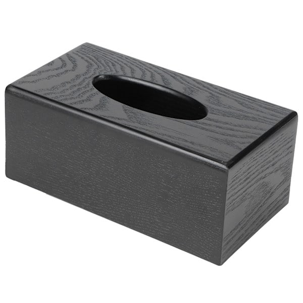 Sort træ servietæske elegant stil serviet holder til hjem hotel stue