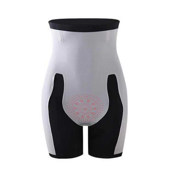 Kvinnor Sömlös hög midja kontroll byxor Fiber Restoration Body Shaper Black M