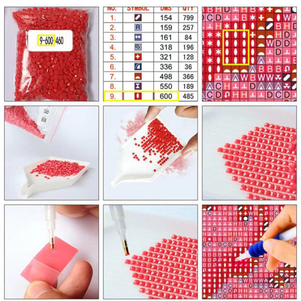 Timanttimaalaus DIY 5D Diamantmålning - 30x40cm - varastossa