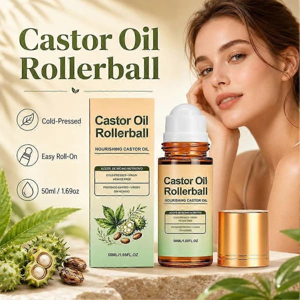 Ekologisk ricinolja roll-on eterisk olja