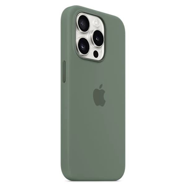 Magnetisk silikondeksel til iPhone 15 Pro Max, MagSafe-kompatibelt, grønt for iPhone 15 Pro Max.