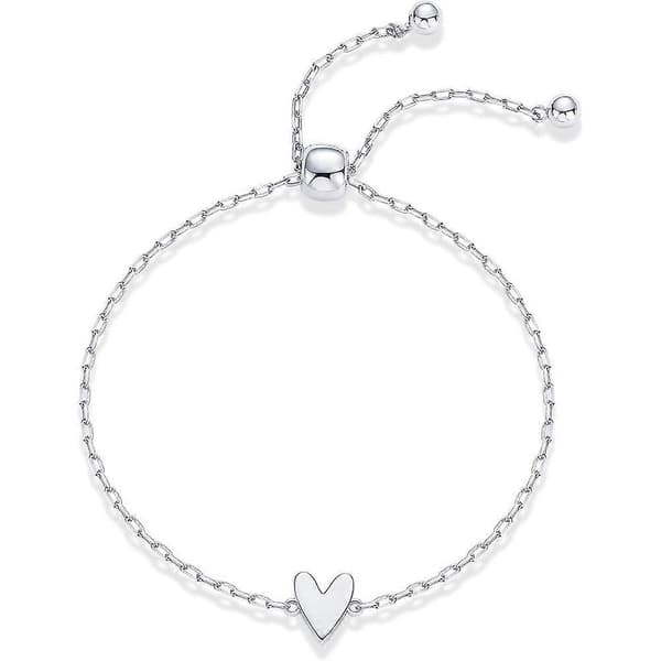 1/2/STK Justerbart Matchende Hjerte Solitaire Armbåndssæt til Kvinder Style3