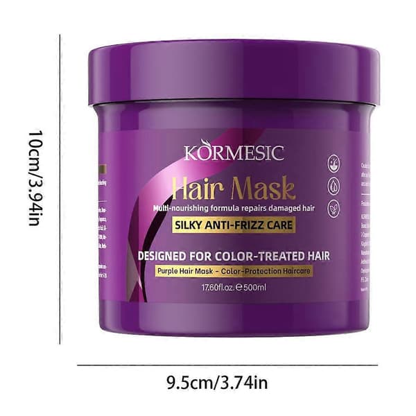 KORMESIC Lila Hårmask Professionell Neutraliserar Balsam och Djup S0E5