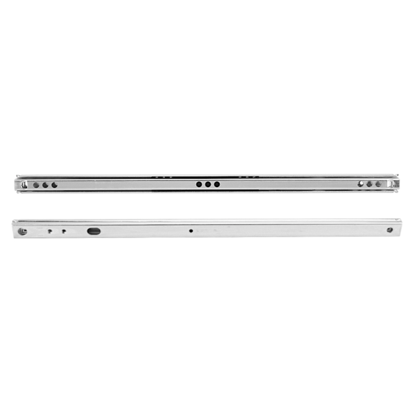 2 stk/sett 342x17mm kaldvalset stål skuffeskinne kulelager glide for skap sidebord