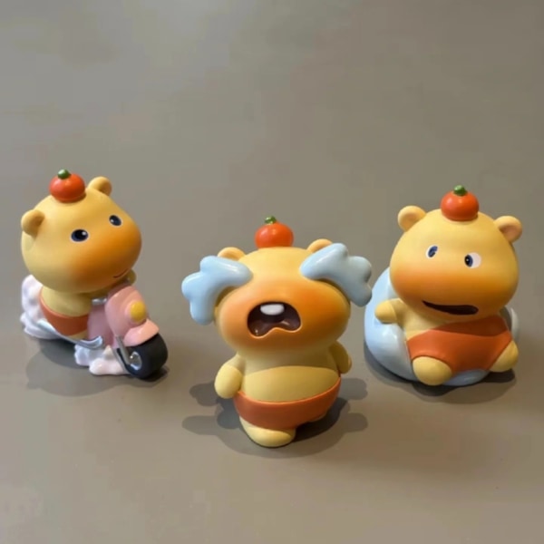 Søde Capybara Lulu Ornamenter Håndlavet Kontor Dukke Fødselsdagsgave Kreative Dekoration Ornamenter (Tilfældig En)