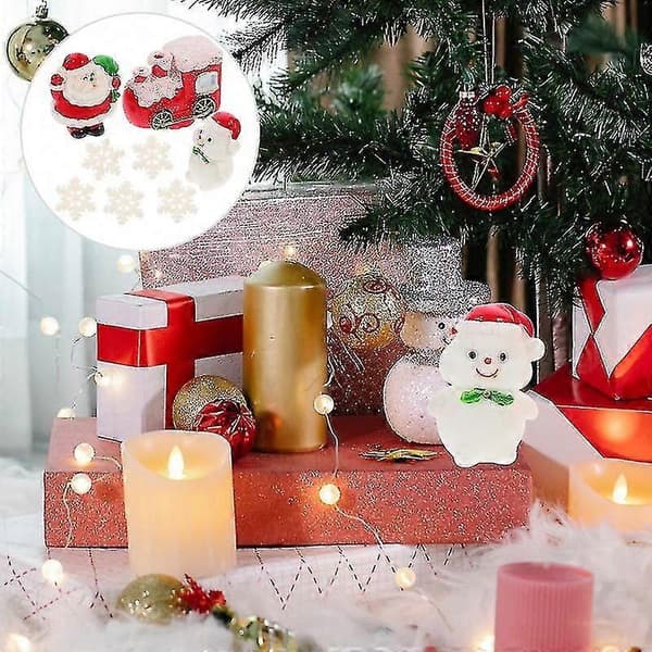 8 stk. julepyntssæt til festlig juleboligindretning