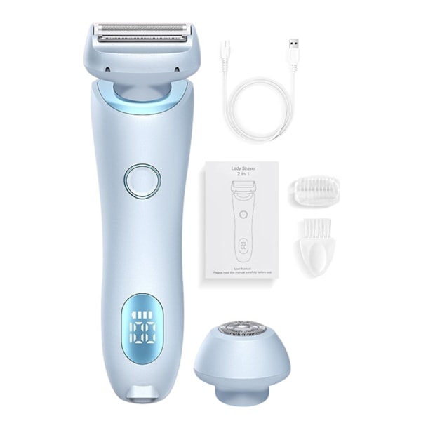 2-in-1 Bikini Trimmer Sähköinen Parranajokone Naisille