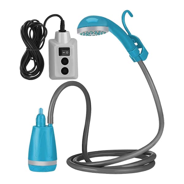 Bärbar Dusch Campingduschpump Uppladdningsbar Bärbar Campingdusch