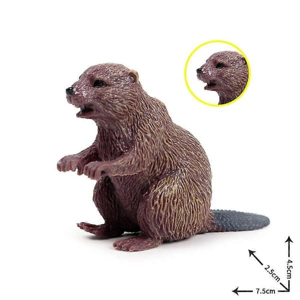 Simulering Grevling Villdyr Actionfigur Figurpynt og Leketøy for Barn
