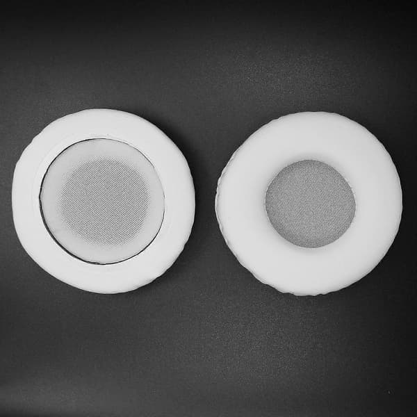 Erstatningsøreputer PU-lær Øreputer Erstatning for ATH/Sennheiser/Panasonic/Sony Hodetelefon Øreputer 65mm Hvit