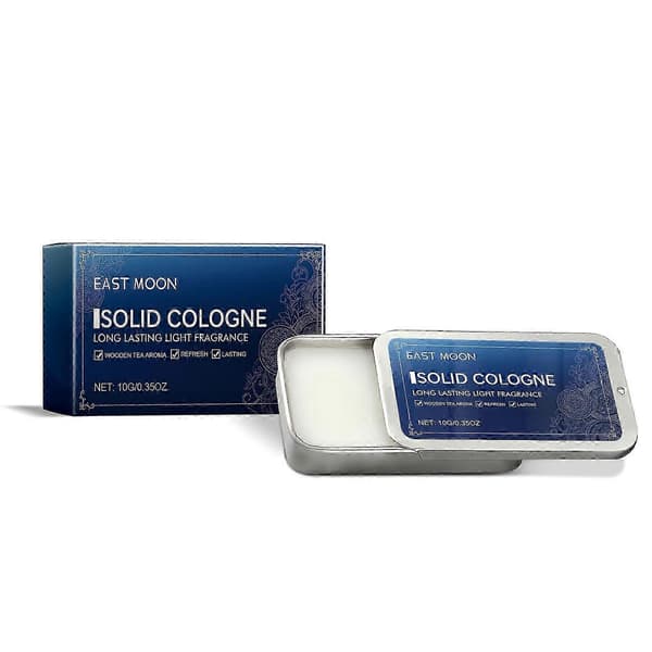 Herrarnas solida balsam bärbart solitt balsam för långvarig doft uppfriskande och icke-klibbigt SOLID COLOGNE