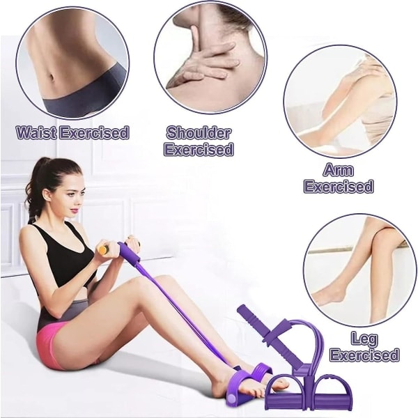 Pedalmotståndsband, motståndsband för män och kvinnor, yogapedal, dragband, elastiskt dragrep, träningsutrustning, yogastretch, bantningsträning