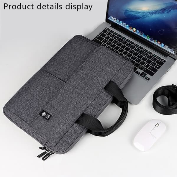 Laptopväska med axelrem, vattentätt datorfodral