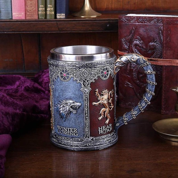 Game of Thrones Mugg Bägare Rostfritt stål Harts Vinglas color1