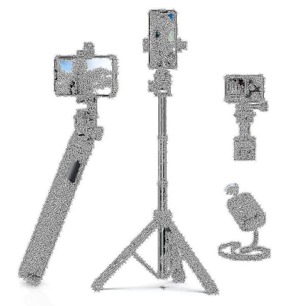 62\" Telefonstativ, Eucos Selfie Stick Stativ med Fjärrkontroll, Uppgraderat Iphone Stativ & Resestativ, Stabilaste Mobiltelefonstativ Kompatibelt med Ipho
