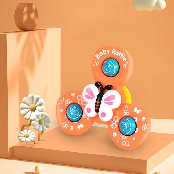 3 kpl Vauvan Imu-Pyörivä Leikki-Huippupyörä Fidget Spinner Badlelu