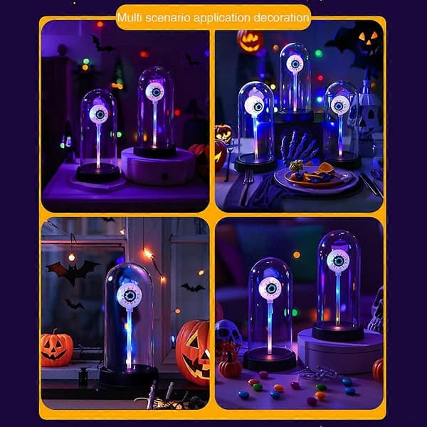 Spookys øjeæble LED-accentlys Spookys glødende øjeæbledekoration til festlig indendørs brug
