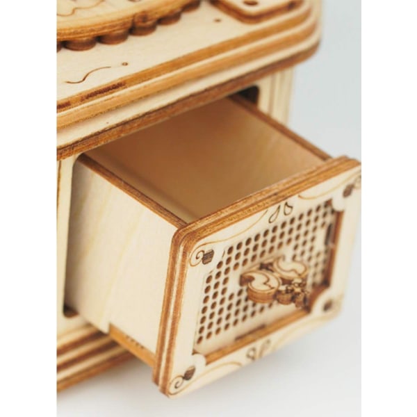 3D træpuslespil byggelegetøj - DIY Model Craft Kit - Fonograf Phonograph