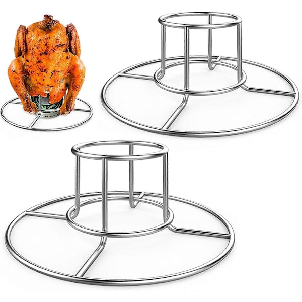 Øldåse Kyllingestativ, Kyllingestativ i rustfrit stål til røgeovn og grill