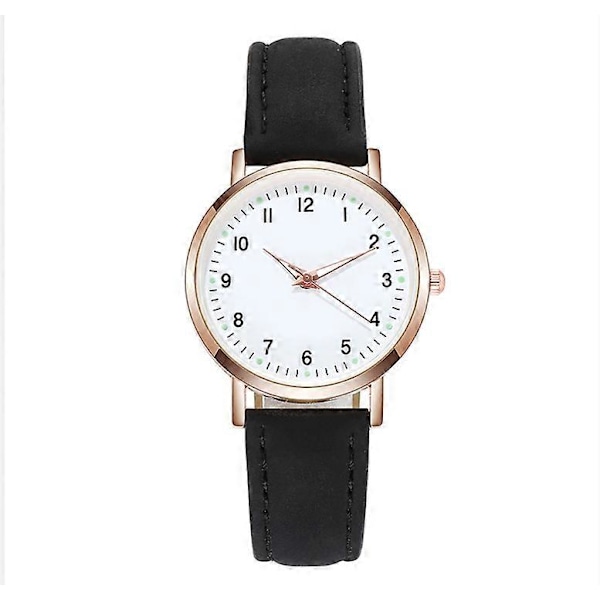 Damklockor Kvarts Analog Armbandsur Casual Läder Brittisk