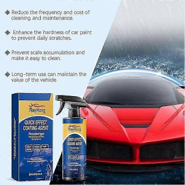 Bil Hurtigvirkende Coating Spray Auto Coating Fornyelse Poleringsmiddel for SUV Lastebil 4pcs