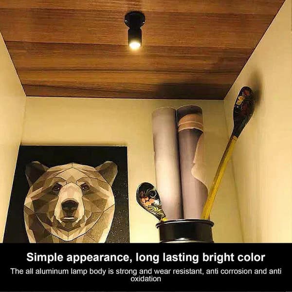 LED Underskapbelysning, USB-drevet, dimbar hvit belysning, LED-utstillingslys med 3 installasjonsmetoder, 1 for 4