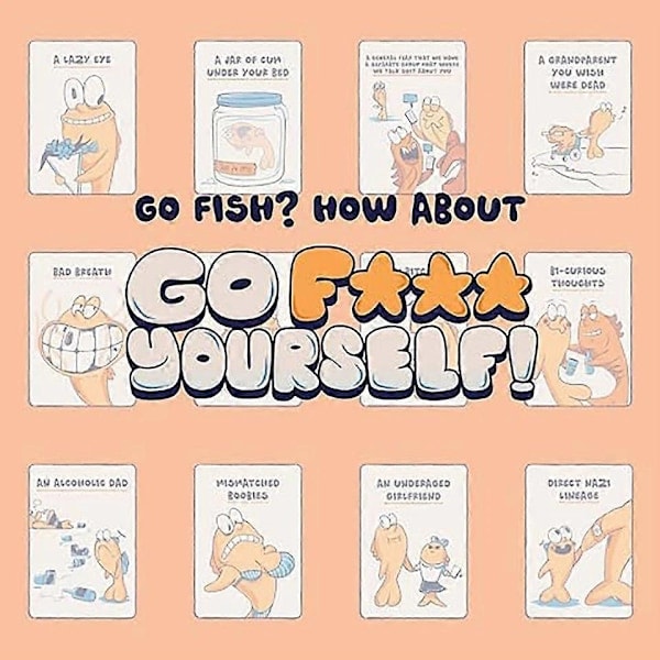 Go Fish Kortspel, Go F*ck Yourself, Go Fish-spelet för Vuxna Du Alltid Velat Ha