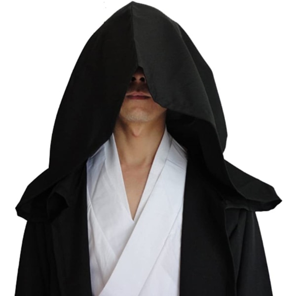 Voksen Halloween kostume Hættetrøjer Robe Cosplay Capes Hættetrøje black XL