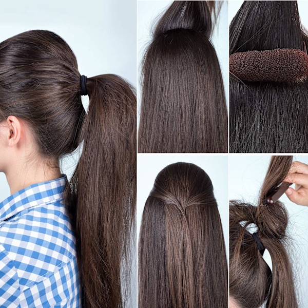 Fluffy Root Kit Svamp Styling Insats Fläta Verktyg Fluffy Kam (8 st)
