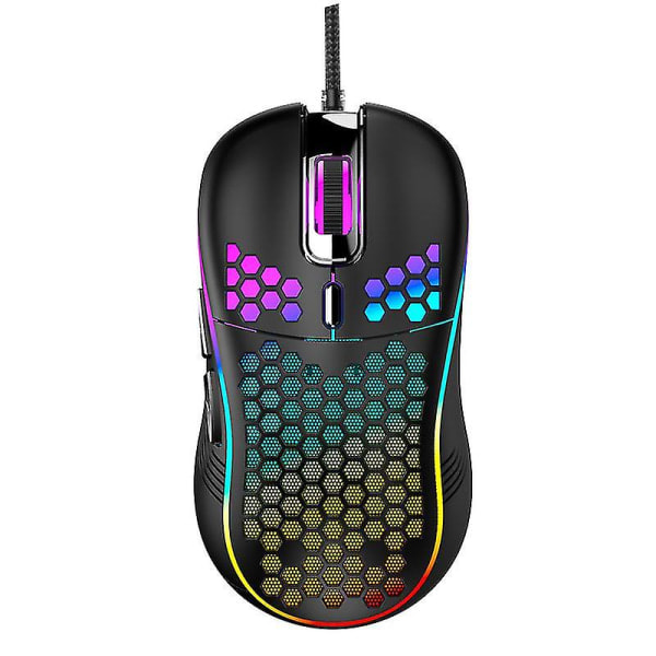 Ultralet hul blænding 7200 Dpi Kablet gamingmus Sort