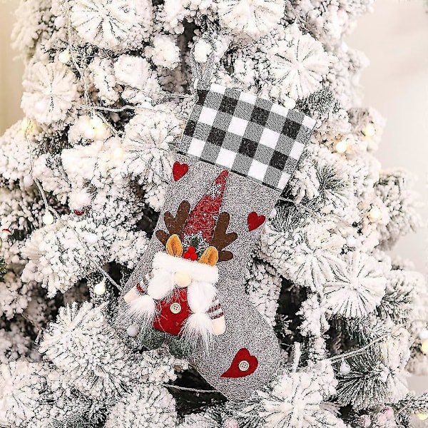 Julstrumpa 2-pack, 3D Tomtar Jultomte