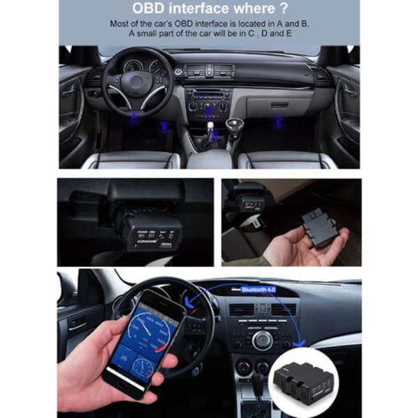 KW902 Mini BT 4.0 Trådløs OBD-II Bilscanner