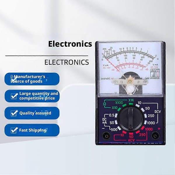 Analog multimeter för studentundervisning, underhåll, digital amperemeter, liten bärbar Wei Zheng 110a voltmeter