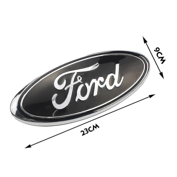 2 stk. bilmærkeemblemer til Ford F150 Ovalt dekalemblem foran