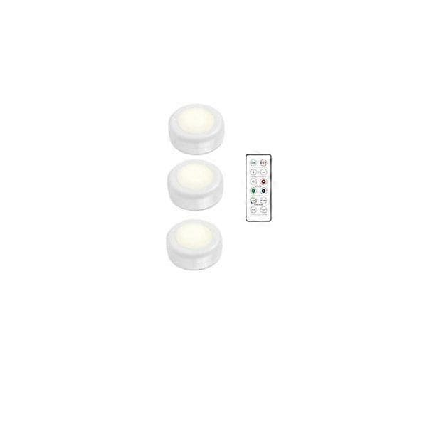 3-pack LED spotlight LED spotlight med fjärrkontroll batteridriven
