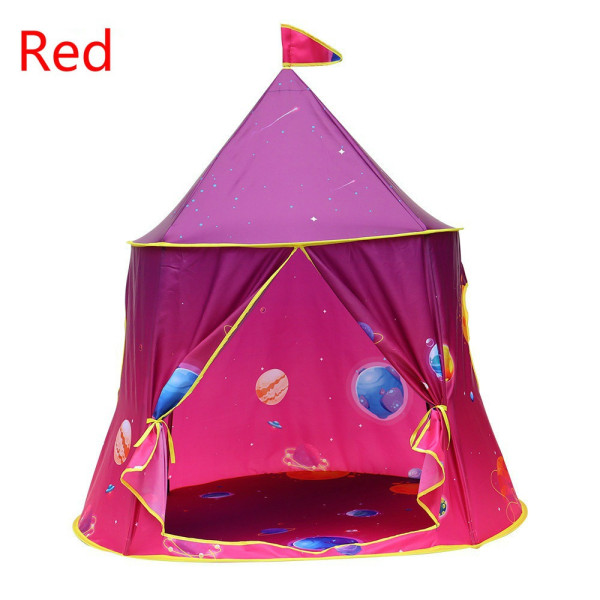 Princess Castle Rainbow Frog Barn lektält. Red
