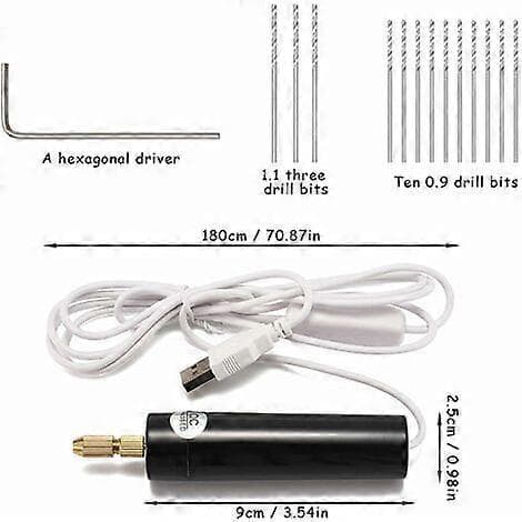 2025 Siste Modell Mini Elektrisk Drill, DC 5V Elektrisk Bærbar USB Drill