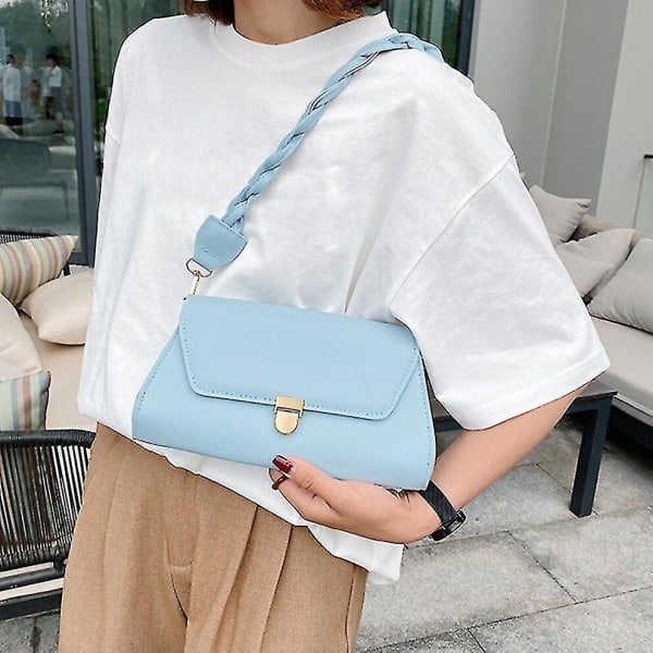 Fash Kvinnor Pu Kedja Axelväska Casual Dam S Flap